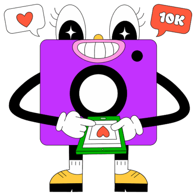 Instagram mascot