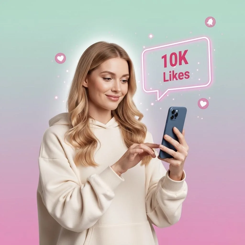 TikTok likes promotional artwork