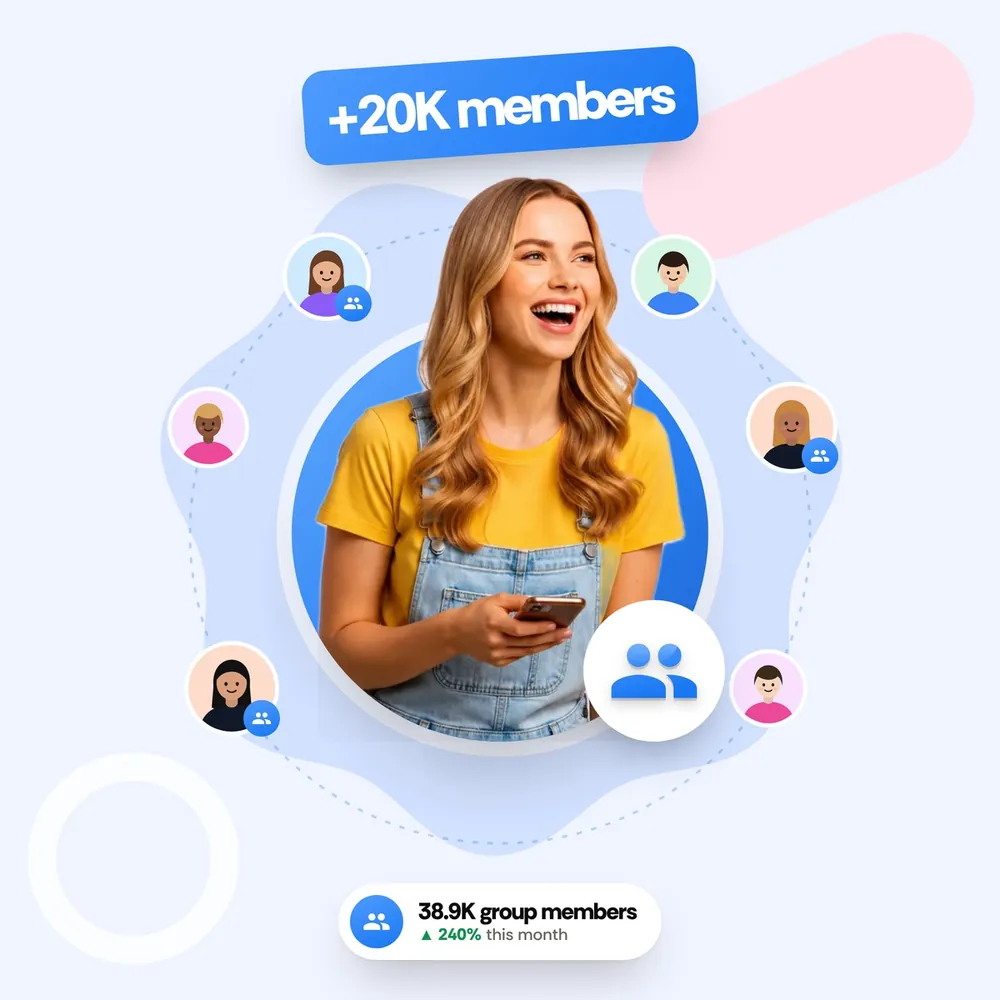 Facebook Group Members delivered by Reachism