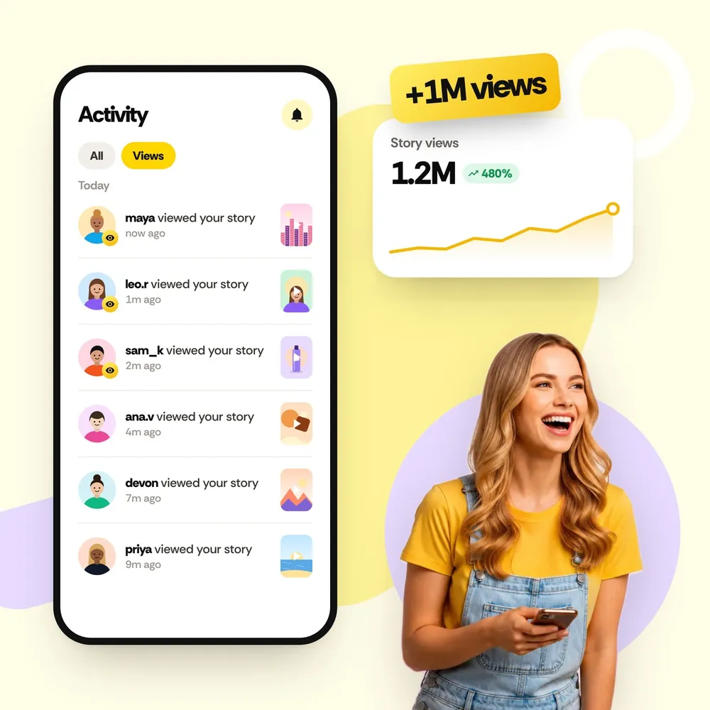 Track your Snapchat Story Views order