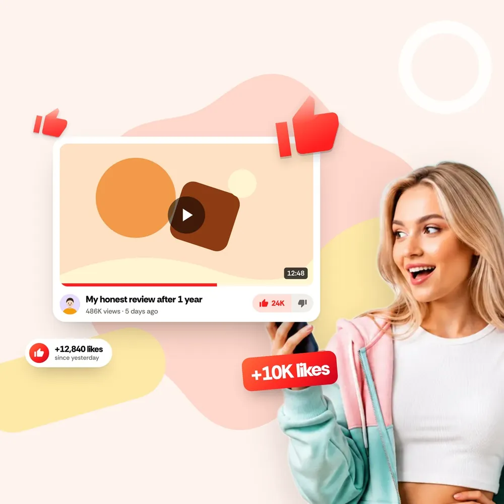 YouTube-Likes kaufen – Paket mit echten, günstigen YouTube-Likes